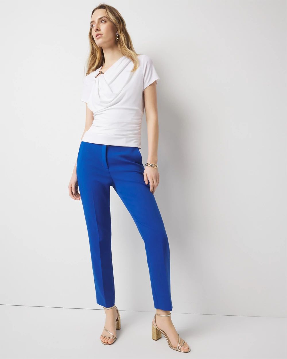 Shoulder Detail Draped Top | White House Black Market